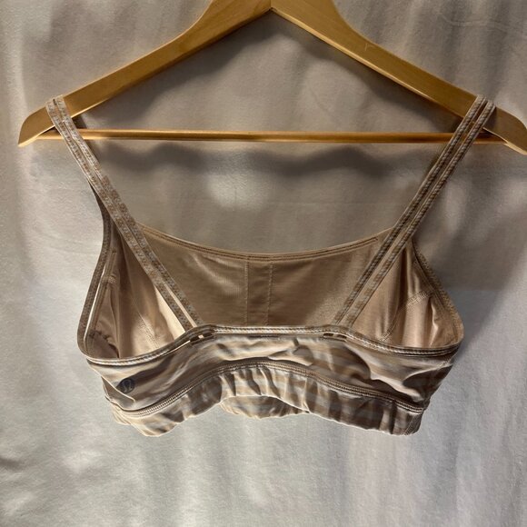 Lululemon Straight Up Bra - Pink and |White - Size 8 - Picture 6 of 7